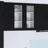 Zidni stakleni ormar PORTO 2 pcs Crna 40 x 31 x 80 cm