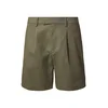 DAN FOX APPAREL Hlače z naborki Hermann  zelena