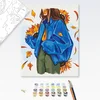 Poslikava po številkah jesenski outfit - 40x50