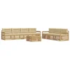 Set vanjskih sofa 8 pcs Bijela i bež 79 x 79 x 37 cm Poliester