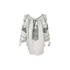 Rody’s forever Bluza za k noši Damenbluse IL26 weiß/grau , marimea L bela