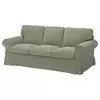 EKTORP Sofa trosed, Hakebo sivozelena