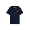 TOMMY HILFIGER Majica EMPIRE mornarska/temno oranžna