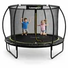 Lean-toys Vrtni trampolin 183cm (6 FT) z zaščitno mrežo, lestvijo in torbo za čevlje