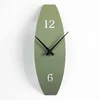 WALLXPERT APS137MGSDekorativni metalni zidni sat, Zeleni