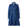 Weekend Max Mara Dolga srajca BALENIO moder denim