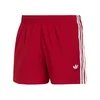 ADIDAS ORIGINALS Kratke kopalne hlače 3 STRIPES temno rdeča/bela