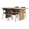 MUNKEBY L180 sto top. hrast + 4 EJSING tamno braon