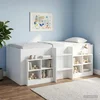 Kreveta za visoko spavanje djece 2 pcs Bijela 90 x 190 cm