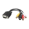 Adapter VGA na 3xRCA in S-Video