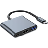 TECH-PROTECT V1-HUB ADAPTER 3IN1 GREY (9490713935248)