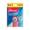 Vileda Mikrofiberska čistilna krpa Vileda Ultra Fresh, 3 kosi, večbarvna, pralna do 60 °C, brez praske