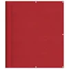 Vidaxl Balkonska pregrada rdeča 120x700 cm 100 % poliester oxford