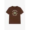 CONVERSE Majica DISSECTED CHUCK rjava/svetlo zelena/bela