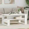 vidaXL Klubska miza Bela 90 x 50 x 40 cm Konstruiran les
