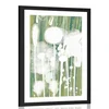 Plakat s paspartujem bela abstraktnost dreves - 20x30 no frame