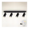 Brilagi - LED RGBW prigušiva spot svetiljka SELE DIAMANT 4xGU10/6W/230V crna