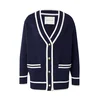 GANT Pletena jopa marine/bela