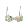 s.Oliver Bikini zgornji del  meta / temno zelena / losos / off-bela