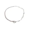 Venus Glittering Chain Necklace - Silver Color