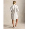 Polo Ralph Lauren Srajčna obleka 211B19986003 Bela Relaxed Fit