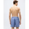 Calvin Klein Swimwear Kratke kopalne hlače moder denim / off-bela