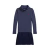 Polo Ralph Lauren Pletena obleka 312980676001 Mornarsko modra Regular Fit