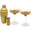 LEOPOLD VIENNA Arinto Martini koktajl set, zlata/prozorno steklo, 225 mm, dolžina: 357 mm
