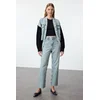 Trendyol Light Blue High Waist Straight Jeans