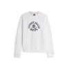 Tommy Jeans Majica HERITAGE  nočno modra / bela