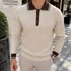 Muški beli polo džemper Curbline