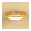 Brilagi - LED plafonsko svetlo CEDAR LUNETA LED/26W/230V ratan/smeđa/krem