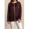 Plus size bluza, bordo