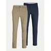 JACK & JONES Chino hlače Macro Dave  bež / temno modra