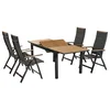 Gardenson Vrtni Set Verona, 5-Delni, Raztegljiva Miza