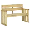 vidaXL Vrtna klop 121 cm impregnirana borovina