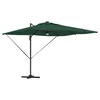 Roma Suncobran Zelena 286 x 284 x 270 cm Aluminij i poliester
