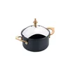 Saucepan with lid, aluminum, 10cm/0.45L, Hanedan, Black - Korkmaz