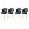 Hanah Home Set barskih stolica Alte, 4 komada, Antracit-beli