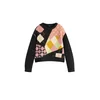 Desigual Pulover bež / rjava / svetlo zelena / črna