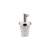Pipette-type stopper with lid, for vinegar, stainless steel/silicone -