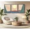 WALLXPERT Dekorativna uramljena MDF slika (3 komada) Mp3 00103 21 x 30