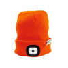 Kapa z USB polnilno LED svetilko oranžna