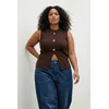 Trendyol Curve Ženska bluza Tbbss25Af00121, Braon