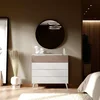 Hanah Home Komoda Milano 4, 103x101x44 cm, Bela
