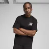 Mens Puma Jaws Core Basketball T-Shirt, Black, Size XS, Clothing