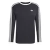 ADIDAS ORIGINALS Majica 3-STRIPES LONGSLEEVE črna/bela