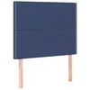 Vidaxl Vzglavje postelje modro 100x5x118/128 cm blago