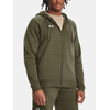 Under Armour Pulover UA Rival Fleece FZ Hoodie-GRN XS