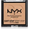 NYX Professional Makeup Cant Stop Wont Stop Mattifying Powder matirajoči puder odtenek 06 Tan 6 g